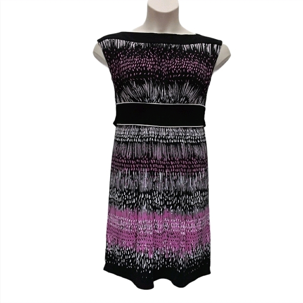 Max and Cleo Women's Abstract Print Pullover A-Line Dress